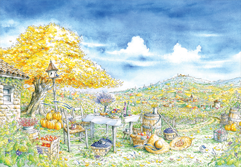 1000피스 직소퍼즐 신야 우찌다 가을 수확 퍼즐코리아 PK1000-7108