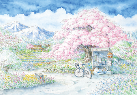 1000피스 직소퍼즐 신야 우찌다 벚꽃 웨딩 퍼즐코리아 PK1000-7109