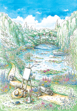 500피스 직소퍼즐 신야 우찌다 모네의 정원 퍼즐코리아 PK500-7505