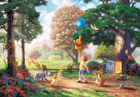 1000피스 직소퍼즐 디즈니 곰돌이 푸 킨케이드 퍼즐라이프 PL7002D