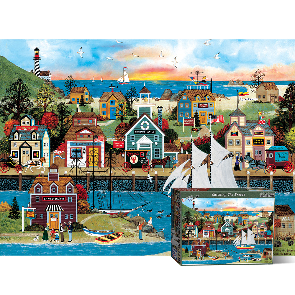 1000피스 직소퍼즐 캐칭 더 브리즈 바비퍼즐 BB1000-5321