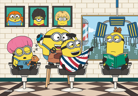 500피스 직소퍼즐 미니언즈 미용실 알록 AL5346