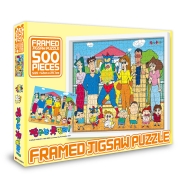 500피스 직소퍼즐 짱구는 못말려 떡잎마을 히어로즈 V2 액자세트 학산문화사 HS155748