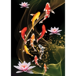 2000피스 직소퍼즐 아홉마리의 비단잉어 미니조각 퍼즐코리아 PK2000-M3234