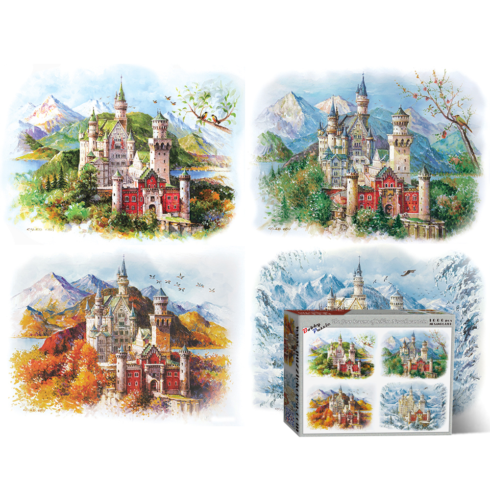 1000피스 직소퍼즐 노이슈반슈타인성의 사계절 바비퍼즐 BB1000-5324