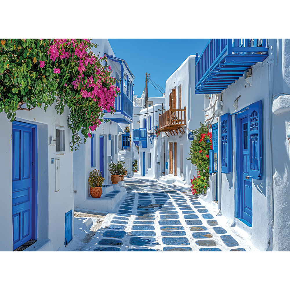 1000피스 직소퍼즐 산토리니의 골목길 미니조각 퍼즐코리아 PK1000-M3615