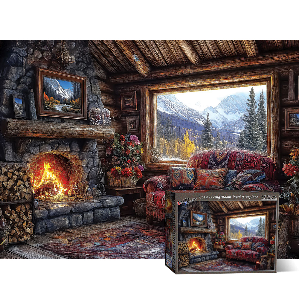 1000피스 직소퍼즐 벽난로가 있는 거실 바비퍼즐 BB1000-5328