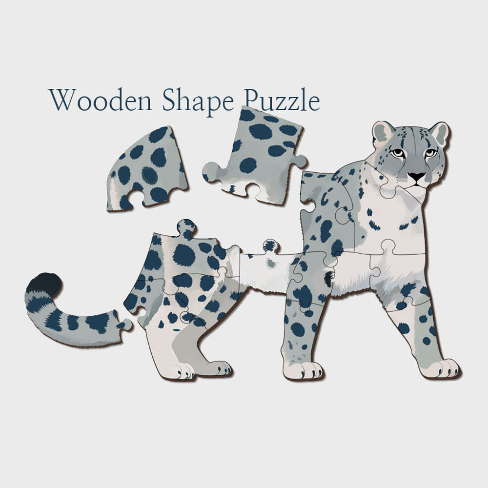 대형 목재 쉐이프 자석 퍼즐조각