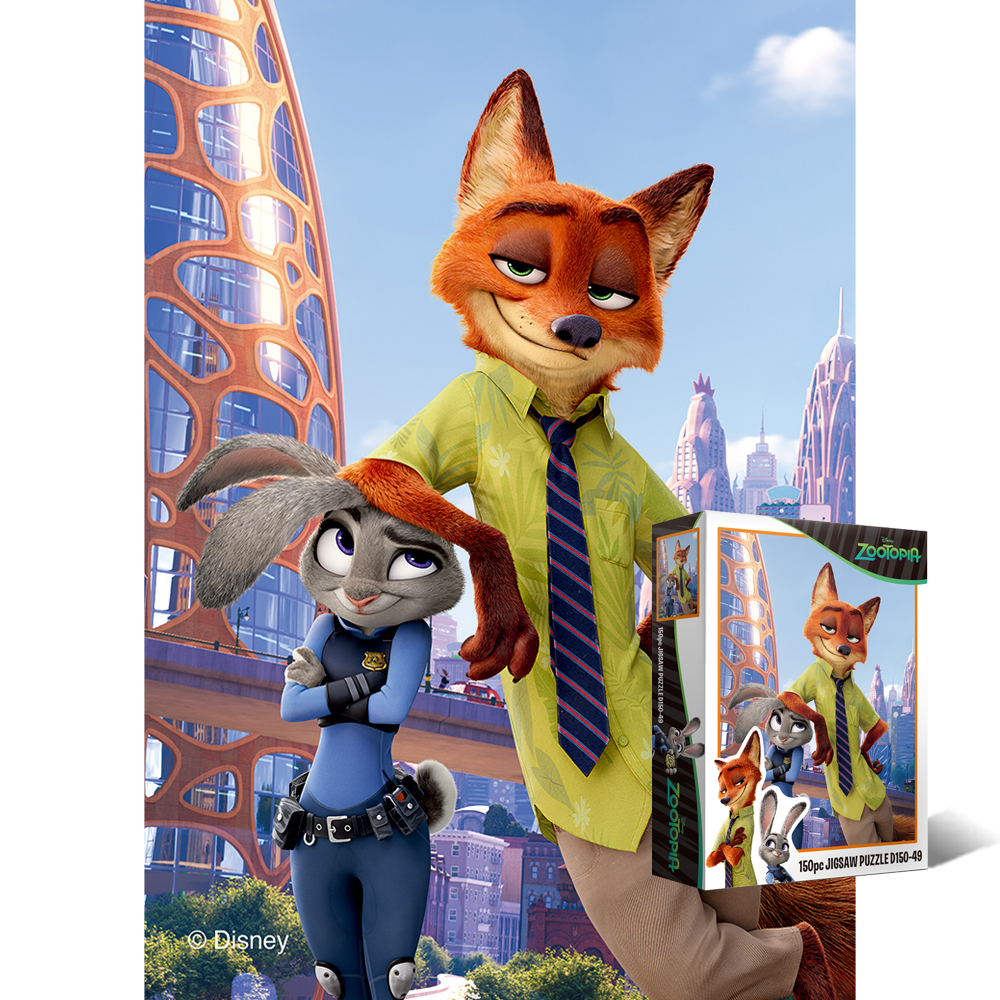 150피스 직소퍼즐 디즈니 주토피아 닉과 주디 퍼즐라이프 PL150-49D