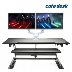 코어데스크 듀얼 일렉 (전동식) / 서서 일하는 높이조절 스탠딩 데스크 높낮이조절 전동 스탠드 책상 모션데스크