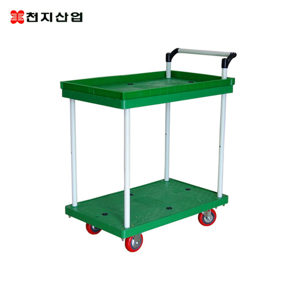 2단대차(소) 상단/하단추락방지테두리부착 천지산업/운반기계