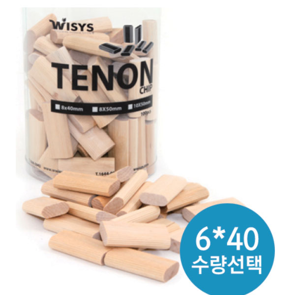 테논칩/도미노핀(6X40/100개) W-T64 위시스-WISYS