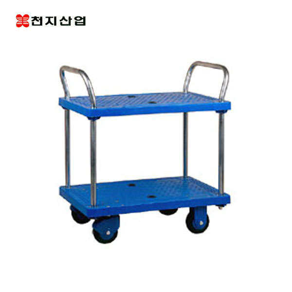 천지대차(양핸들2단테이블) PLA-DT2 천지산업/운반기계/핸드카트
