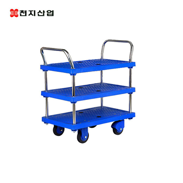 천지대차(양핸들3단테이블) PLA-DT3 천지산업/운반기계/핸드카트