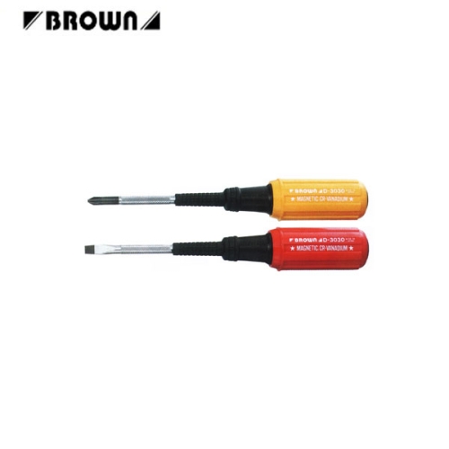 고무그립 드라이버(6.35x150mm/+) D3030-150A BROWN/브라운