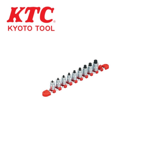 3/8인치 숏 육각 비트소켓레일세트 TBT3SS09H KTC/케이티씨