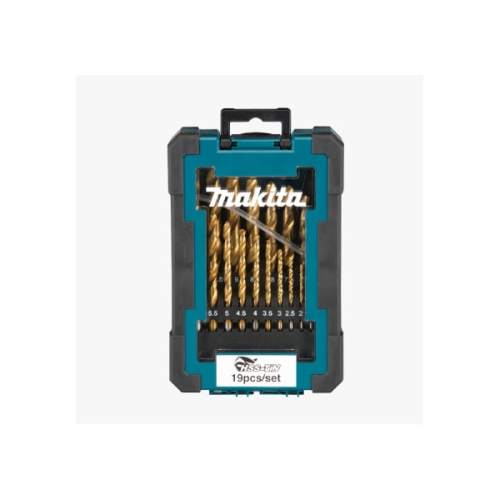 HSS-TiN 메탈드릴비트세트(19pcs) D-72229-10 마끼다악세사리
