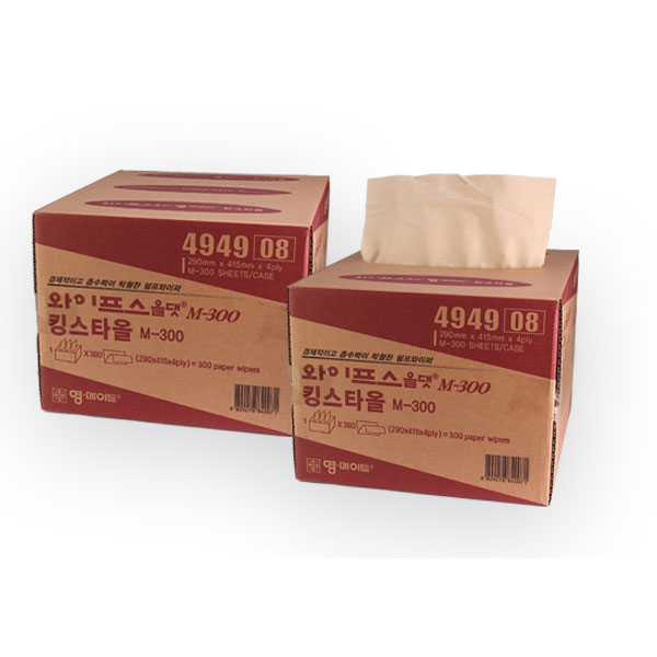 펄프와이퍼(킹스타올 중형300) 494908 케이엠와이퍼