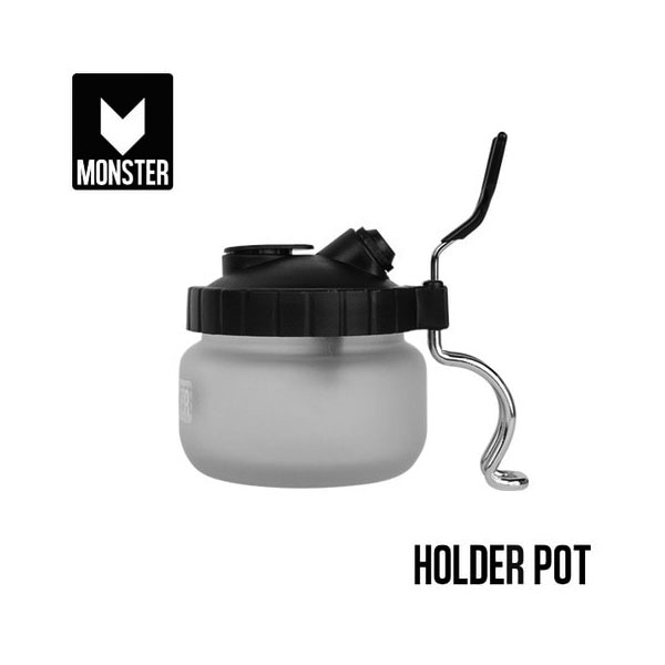 크리닝 홀더팟 (에어브러쉬 거치 및 도료 폐기 용기) MS-HP 몬스터