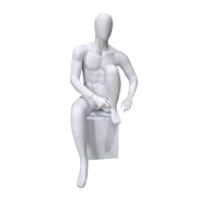 FRP 남성 전신 포즈 마네킹_운동화끈 묶는 포즈 CVU-22