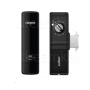 락프로 샷시 HC7000N 듀얼후크 블랙 초슬림 샤시문 도어락 (번호전용)