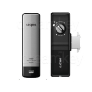 락프로 샷시 HC7000S 듀얼후크 실버 초슬림 샤시문 도어락 (번호+카드키4장)