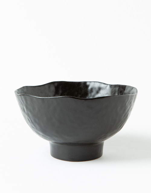 헤리티지(너울) 블랙_ (신)막사발 3호 17x9.5cm