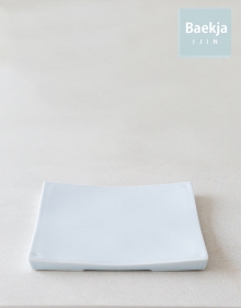 이진강백자_정사각접시 19cm, 25cm 사이즈 추가 업데이트