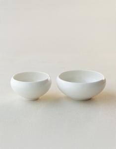 효백자_오목공기,오목대접 (11x6cm ,13.5x6cm)
