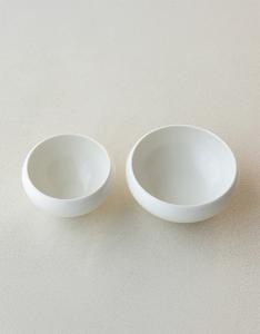 효백자_오목공기,오목대접 (11x6cm ,13.5x6cm)