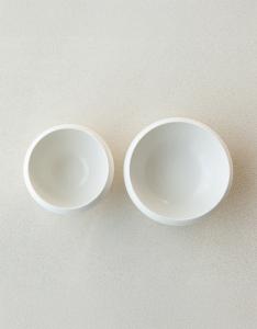 효백자_오목공기,오목대접 (11x6cm ,13.5x6cm)