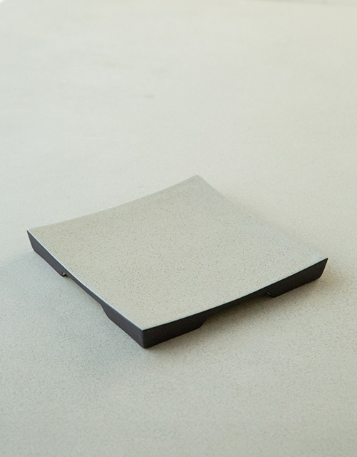노바(아이보리)_다듬이정사각접시 소 (19x2cm)