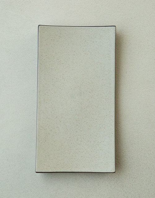노바(아이보리)_다듬이직사각접시 대 (28x15cm)