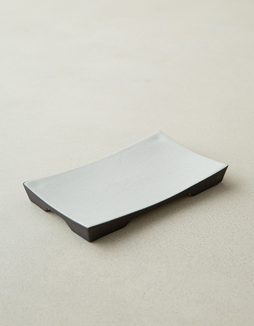 노바(화이트)_다듬이직사각접시 소 (20x12cm)