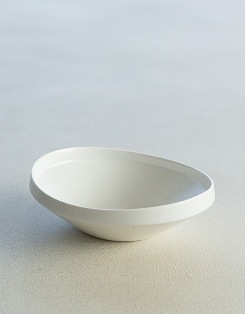 효백자_타원돔볼 1호(21x18.5x6.5cm), 2호(24x22x7.5cm)