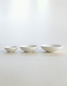 효백자_종지(8.5*3cm), 찬기1호(12*3.5cm), 찬기2호(15x4cm)