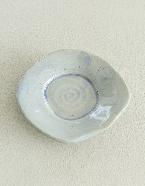 수묵_주물럭 접시 (13*12*2.5cm)