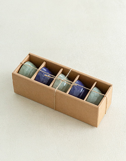 찻잔 투톤컬러 5P세트 (6.7*4cm)