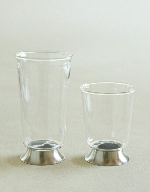 스텐 유리컵 KH1553(8*11cm), KH1552(8*15.5cm)