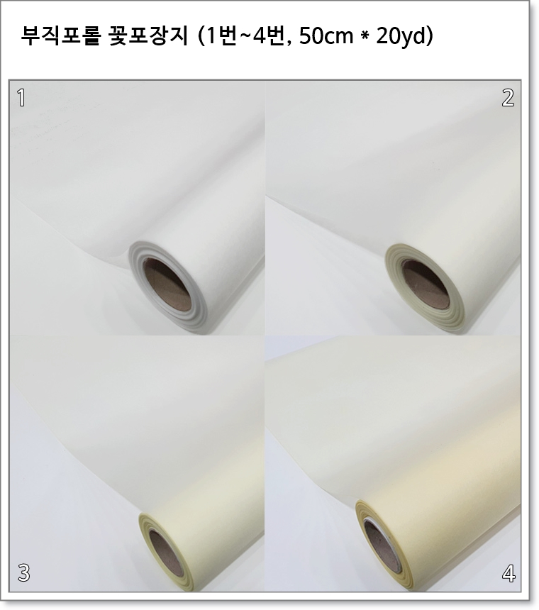 부직포롤 꽃포장지 (1번~4번, 50cm * 20yd)