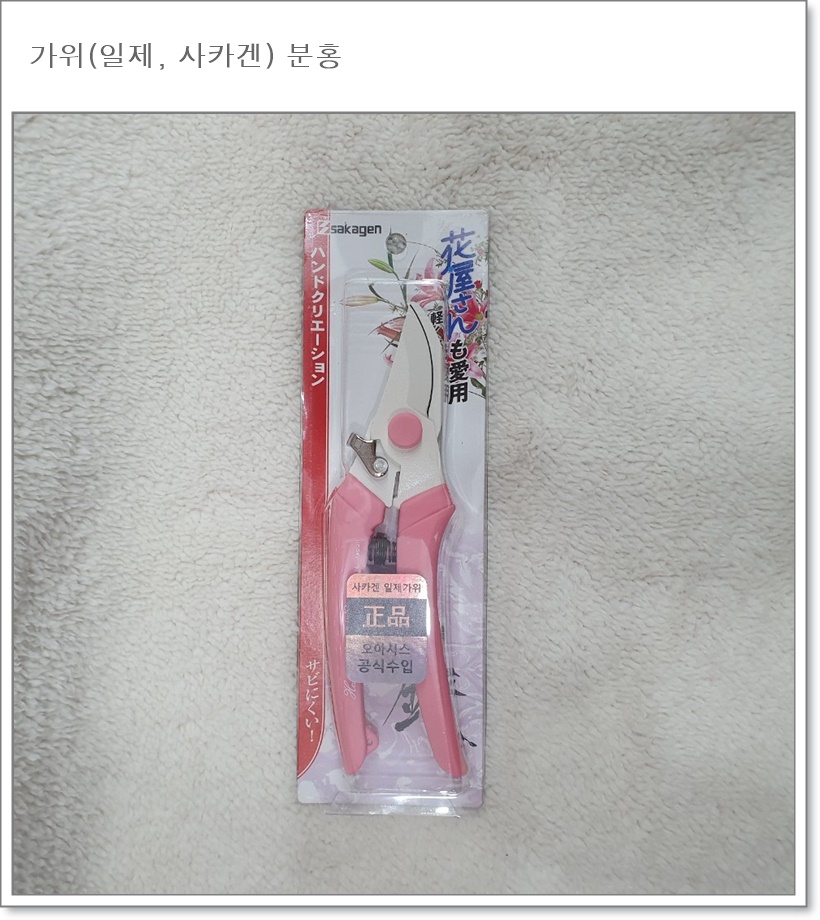 사카겐 전지가위 (핑크, 검정)