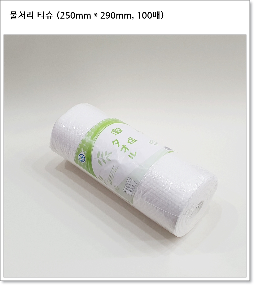물처리 티슈 (250mm * 290mm, 100매)
