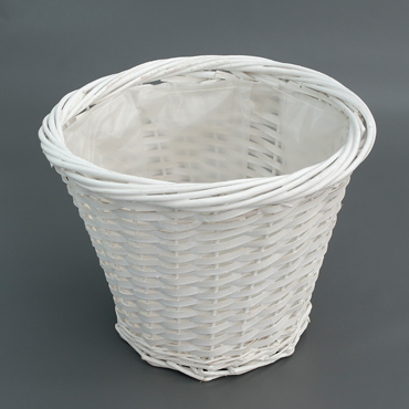 버들 용수 바구니 (위 지름 34cm * 높이 31cm * 밑 지름 21cm) 흰색