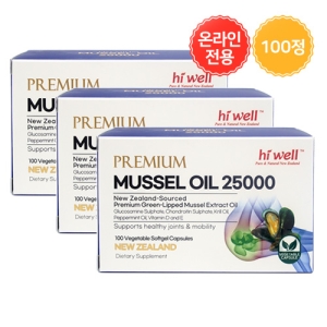 하이웰 프리미엄 초록입홍합 오일 25000 100 베지소프트젤 3개세트 [무료배송][회원가입시 10% 할인쿠폰][사은품증정][5% 적립]