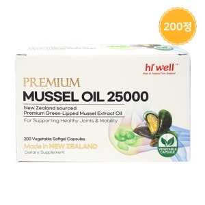 하이웰 프리미엄 초록입홍합 오일 25000 200 베지소프트젤 [무료배송][회원가입시 10% 할인쿠폰][사은품증정][5% 적립]