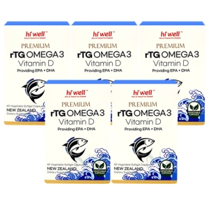 하이웰 프리미엄 rTG 오메가3 바타민 60베지캡슐 5개 [무료배송]