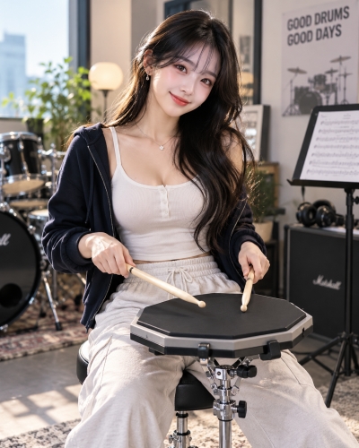 멘토뮤직 드럼연습패드 드럼스틱 루디먼트 연습용 패드