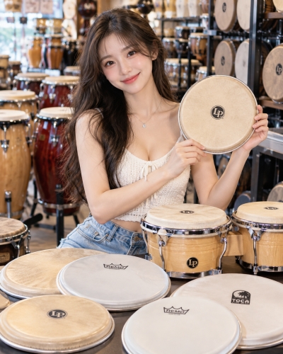 멘토뮤직 봉고헤드 - 여성 모델과 다양한 봉고 교체용 헤드