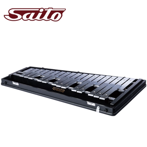 Saito 글로켄슈필 2.5옥타브 32건반 High-Carbon Steel 케이스포함 스탠드 별도 SAITO-SG-100