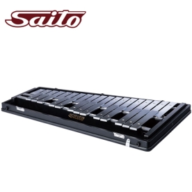 Saito 글로켄슈필 2.5옥타브 32건반 High-Carbon Steel 케이스포함 스탠드 별도 SAITO-SG-100